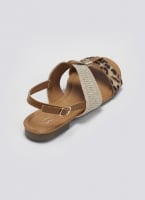 Σανδάλια ankle strap με ψάθα ERYNN