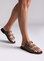 Σανδάλια από γνήσιο δέρμα nubuck Tfp