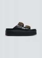 Σανδάλια δερμάτινα flatforms ATENEO