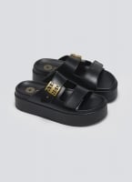 Σανδάλια δερμάτινα flatforms ATENEO