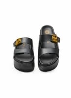 Σανδάλια δερμάτινα flatforms ATENEO