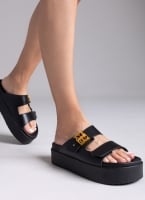 Σανδάλια δερμάτινα flatforms ATENEO