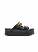 Σανδάλια δερμάτινα flatforms ATENEO