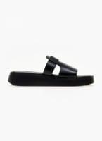 Σανδάλια δερμάτινα flatforms estil