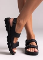 Σανδάλια δερμάτινα flatforms με τοκάδες MILLIE FANTASY SANDALS