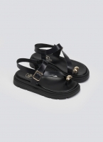 Σανδάλια δερμάτινα flatforms Tfp 