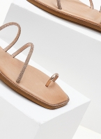 Σανδάλια δερμάτινα με στρας Iris Sandals
