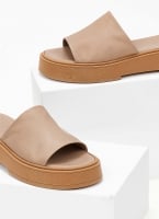 Σανδάλια flatforms δερμάτινα με φαρδιά φάσα Iris Sandals