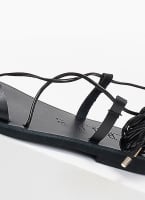 Σανδάλια δερμάτινα με κορδόνια Iris Sandals