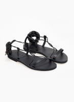 Σανδάλια δερμάτινα με κορδόνια Iris Sandals