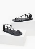 Σανδάλια δερμάτινα με κορδόνια Iris Sandals