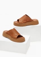 Σανδάλια flatforms δερμάτινα crossover Iris Sandals