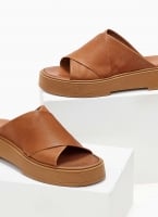 Σανδάλια flatforms δερμάτινα crossover Iris Sandals