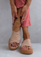Σανδάλια flatforms δερμάτινα crossover Iris Sandals