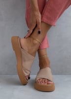 Σανδάλια flatforms δερμάτινα crossover Iris Sandals