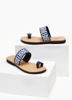 Σανδάλια δερμάτινα με boho φάσα Estil