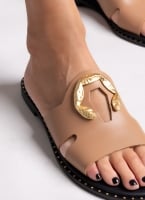 Σανδάλια δερμάτινα με διακοσμητικό Iris Sandals