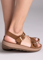 Σανδάλια δερμάτινα με μπαρέτα PANAGIOTA FANTASY SANDALS
