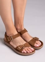 Σανδάλια δερμάτινα με μπαρέτα PANAGIOTA FANTASY SANDALS
