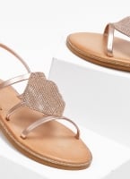 Σανδάλια δερμάτινα με στρας Iris Sandals