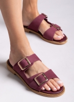 Σανδάλια δερμάτινα nubuck με τοκάδες TFP