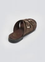 Σανδάλια δερμάτινα nubuck με τοκάδες TFP