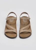Σανδάλια δερμάτινα με velcro Interbios