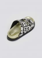 Σανδάλια δερμάτινα ponyskin με print Gioseppo
