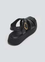 Σανδάλια fisherman flatforms δερμάτινα Tfp