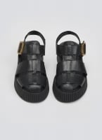 Σανδάλια fisherman flatforms δερμάτινα Tfp