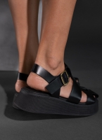 Σανδάλια flatforms fisherman από γνήσιο δέρμα Ragazza 01231