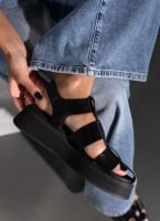 Σανδάλια flatforms fisherman από γνήσιο δέρμα Ragazza 01231