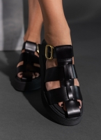 Σανδάλια flatforms fisherman από γνήσιο δέρμα Ragazza 01231