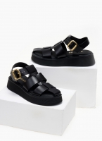 Σανδάλια flatforms fisherman από γνήσιο δέρμα Ragazza 01231