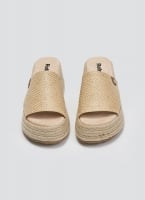 Σανδάλια flatforms από ψάθα Refresh 172667