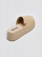 Σανδάλια flatforms από ψάθα Refresh 172667
