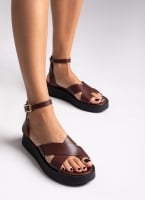 Σανδάλια flatforms crossover Tfp
