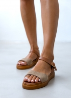 Σανδάλια flatforms δερμάτινα Estil