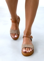 Σανδάλια flatforms δερμάτινα Estil