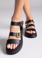 Σανδάλια flatforms δερμάτινα Estil