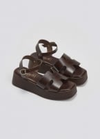 Σανδάλια flatforms δερμάτινα Estil
