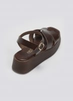 Σανδάλια flatforms δερμάτινα Estil