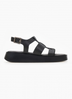 Σανδάλια flatforms δερμάτινα gladiator tfp