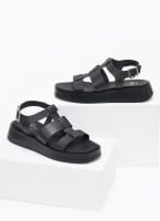 Σανδάλια flatforms δερμάτινα gladiator tfp