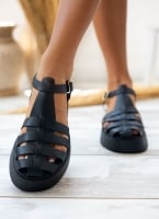 Σανδάλια flatforms δερμάτινα fisherman Iris Sandals