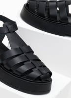 Σανδάλια flatforms δερμάτινα fisherman Iris Sandals