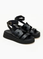 Σανδάλια flatforms δερμάτινα Iris Sandals