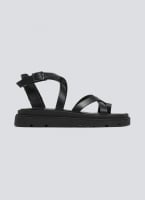 Σανδάλια flatforms δερμάτινα με δάκτυλο Tfp