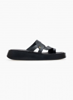Σανδάλια flatforms δερμάτινα με ιδιαίτερη φάσα tfp