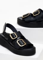 Σανδάλια flatforms δερμάτινα με velcro Iris Sandals